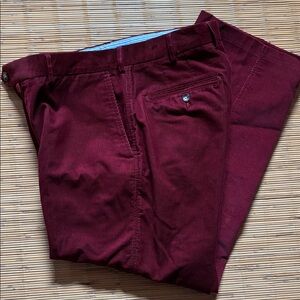Wine-colored Facannable all cotton Corduroy pants. 36 x 32. Mint condition.